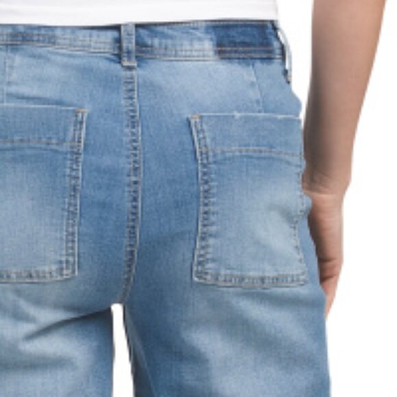 NEW 1822 DENIM Tamar Wide Leg Jeans With Released Cuffs Medium Wash women 261mn - Picture 6 of 6